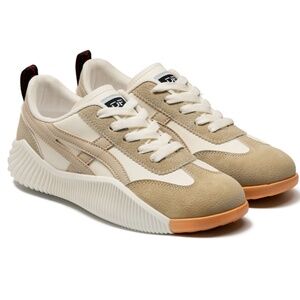 Women’s Beige and Cream Low-Top Sneakers